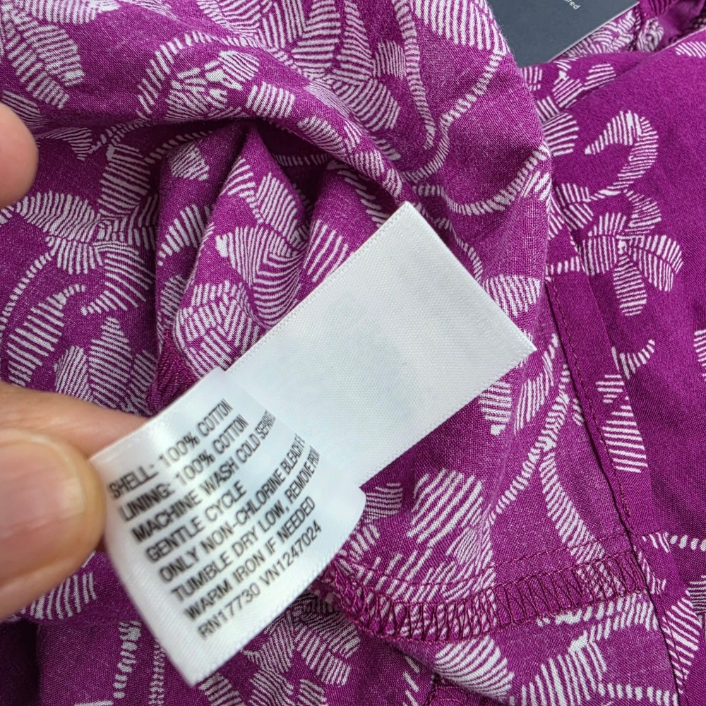 Universal Thread NWT Purple Floral Tiered Midi Dress Ruffle Strap Cotton Small - Picture 5 of 9